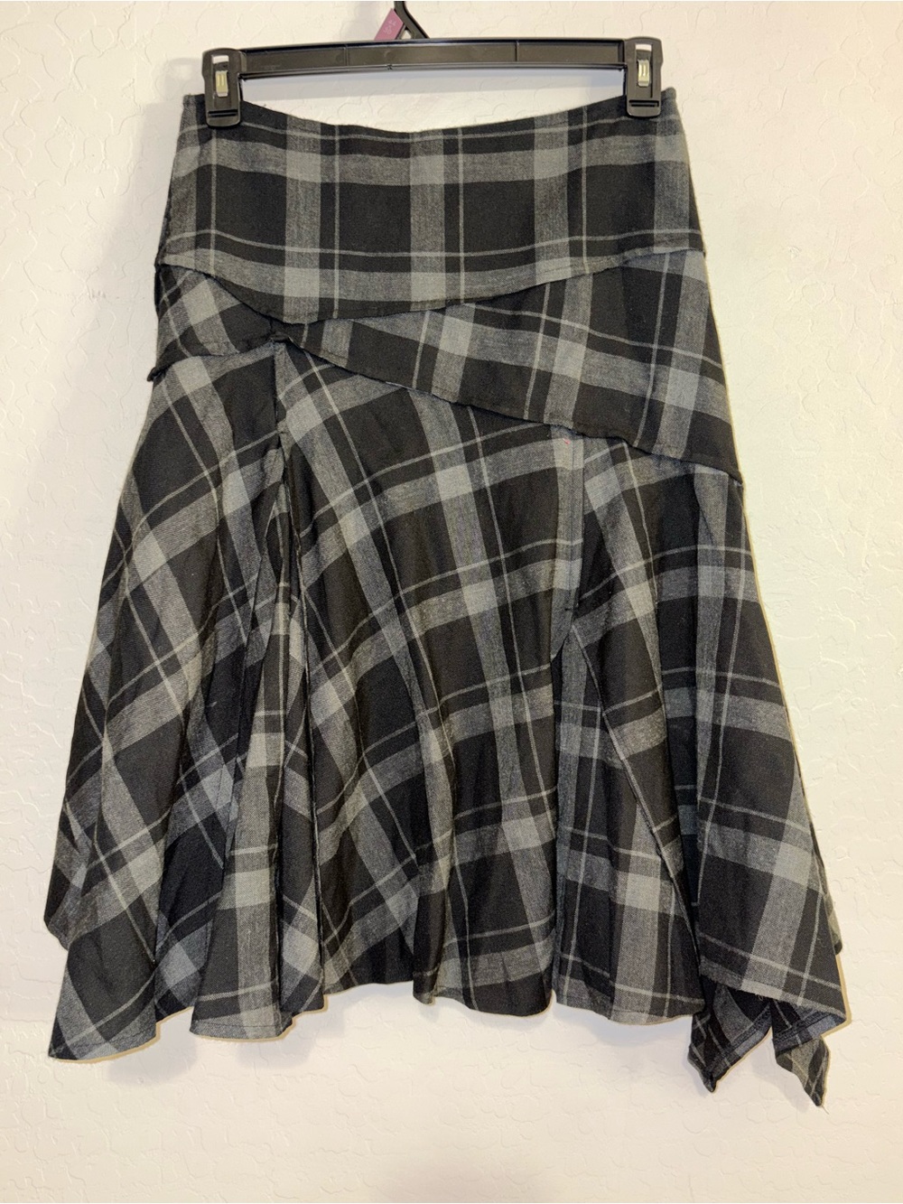 Vintage FORVER 21 Y2K Plaid Tartan Layered Midi Skirt Goth Grunge S layers - Picture 6 of 9